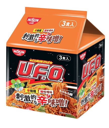 U.F.O. 3包裝炒麵「辣味噌味」