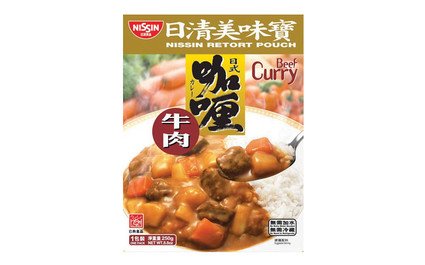 Nissin Retort Pouch Curry Beef Curry Flavour 
