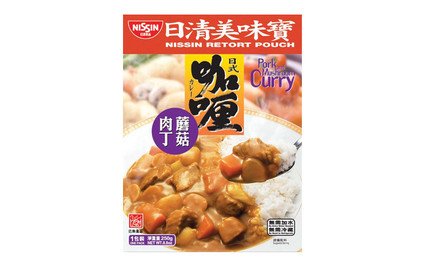 Nissin Retort Pouch Curry Pork and Mushroom Curry Flavour 