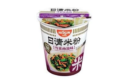 Nissin Rice Vermicelli Cup Type Pickled Vegetable Pork Flavour 